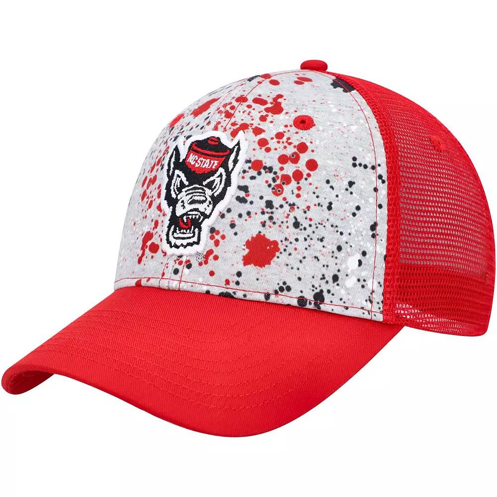 Men's Colosseum  Gray/Red NC State Wolfpack Love Fern Trucker Snapback Hat, Nst Grey Product Image