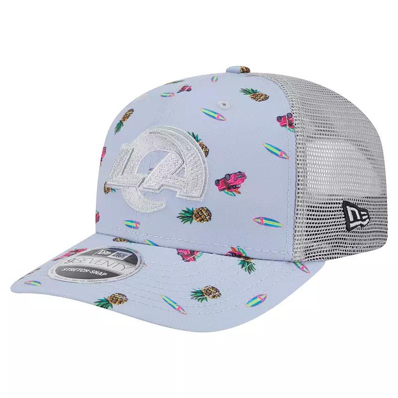 Men's New Era  Light Blue Los Angeles Rams Adventure Surfboard 9SEVENTY Adjustable Hat Product Image