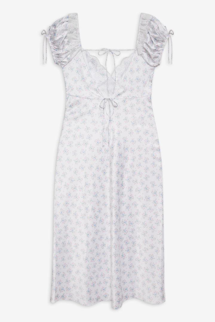 Sweet Escape Midi Slip Dress — White Product Image