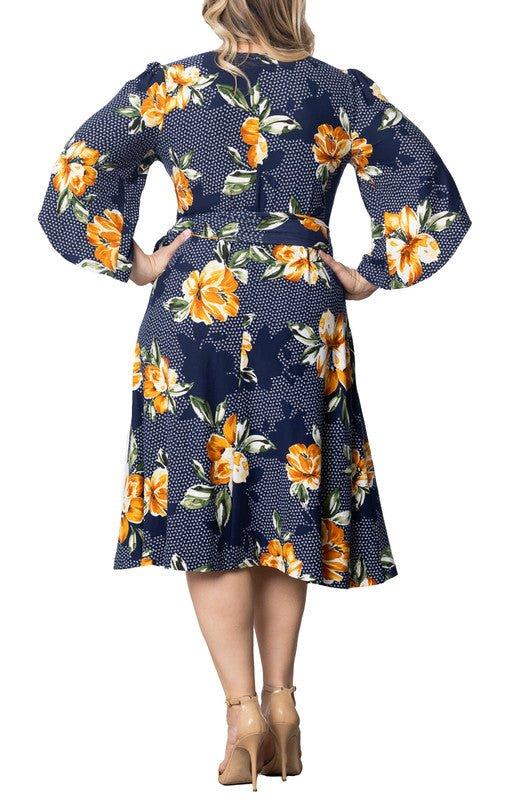 Floral Flare Wildflower Embroidered Dress - Plus Product Image