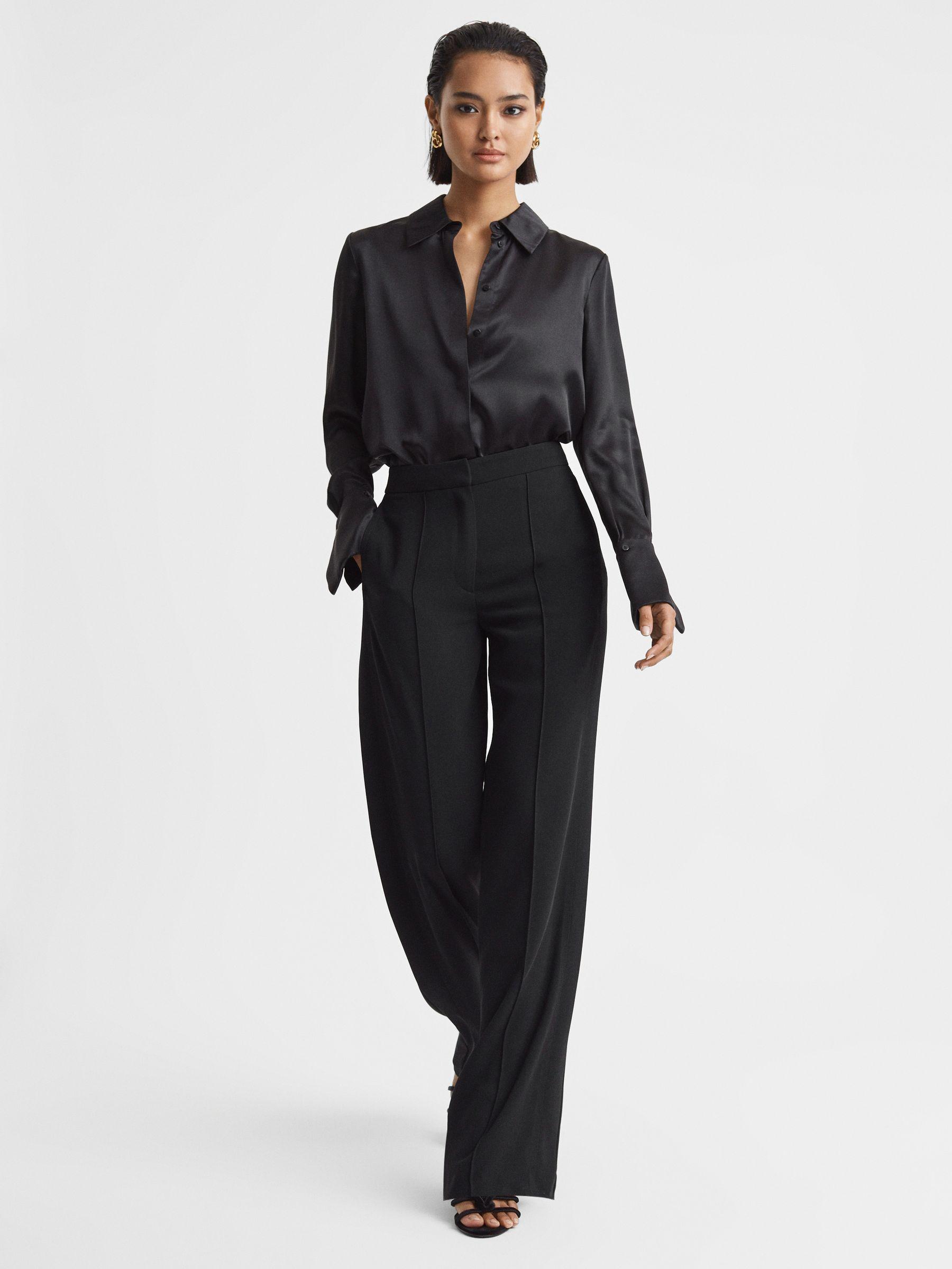 Pull On Trousers in Black Product Image