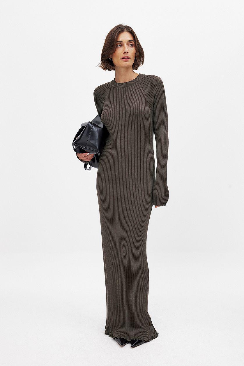 Knitted Ribbed Maxi Dress Product Image