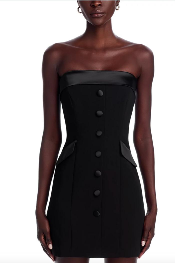 Gemma Cary Satin  Strapless Dress Product Image