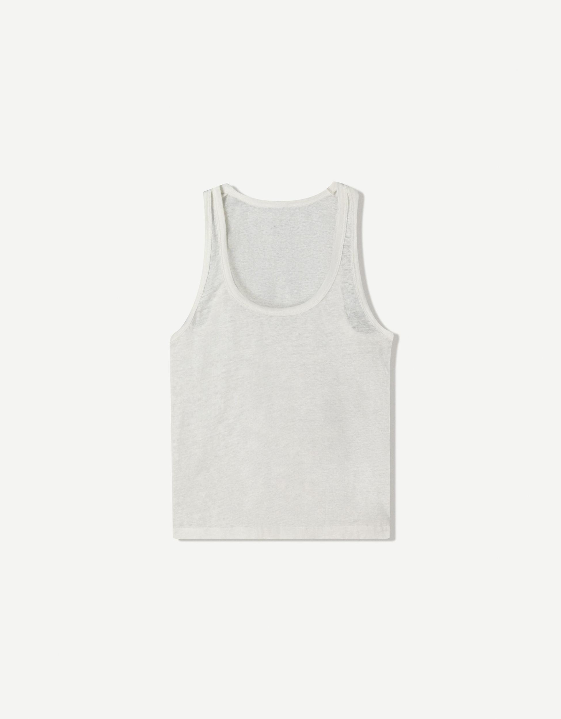 Strappy linen top Product Image
