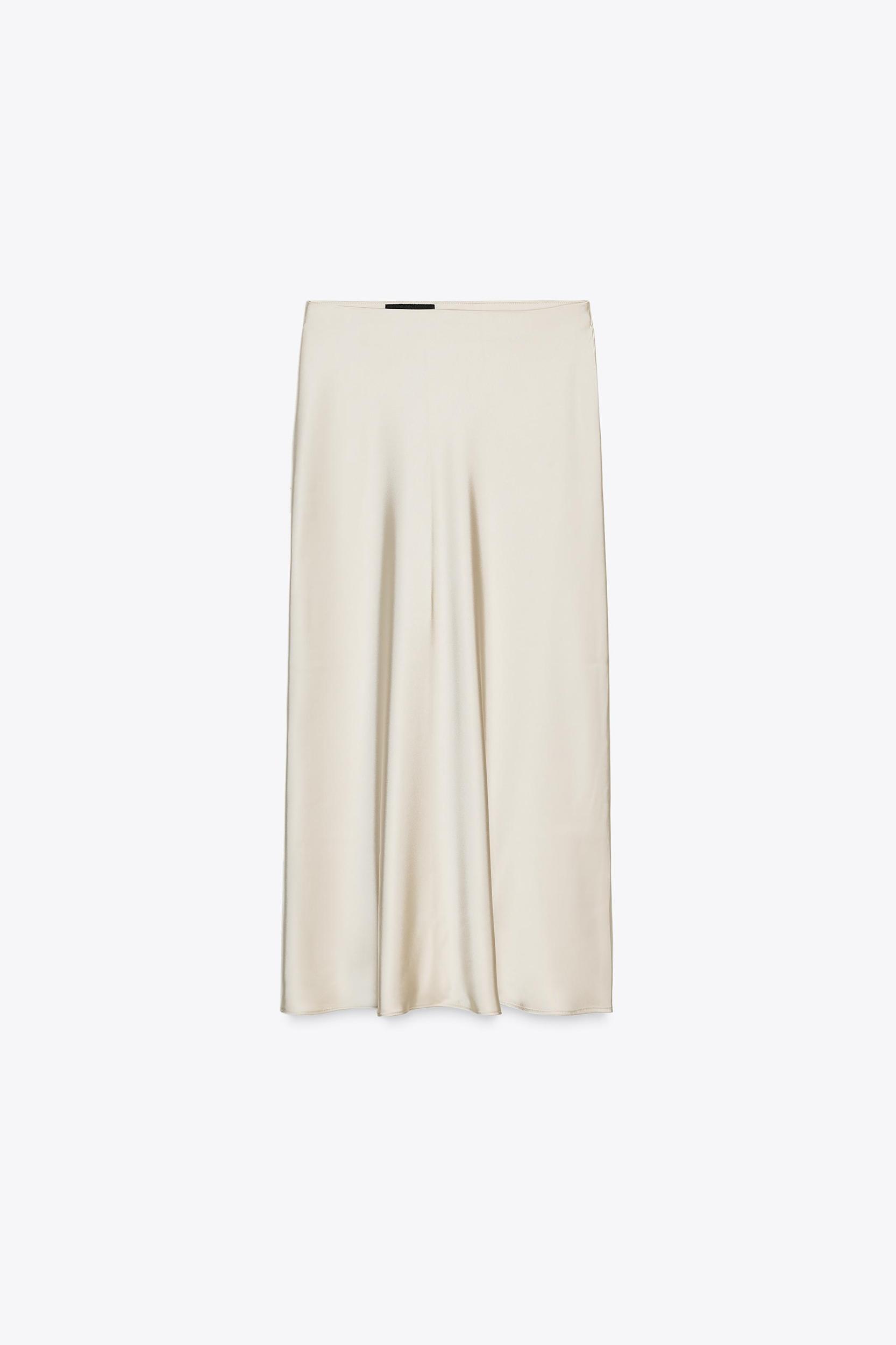 SATIN MIDI SKIRT Product Image