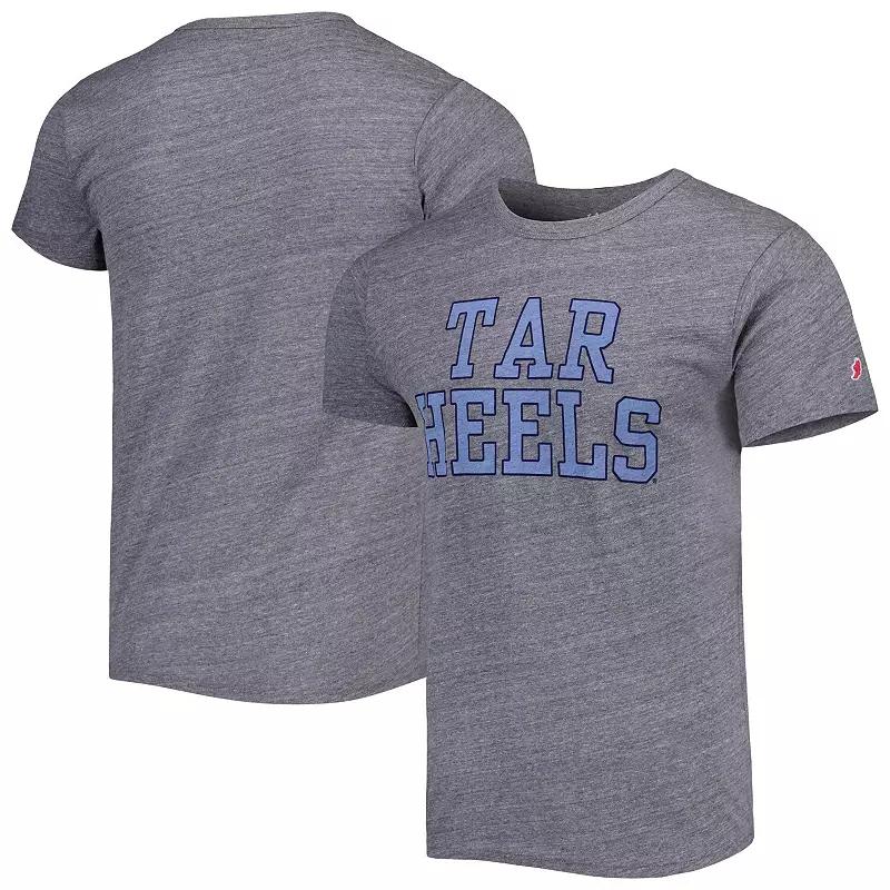 Men's League Collegiate Wear Heather Gray North Carolina Tar Heels Local Victory Falls Tri-Blend T-Shirt, Size: Large, Grey Product Image