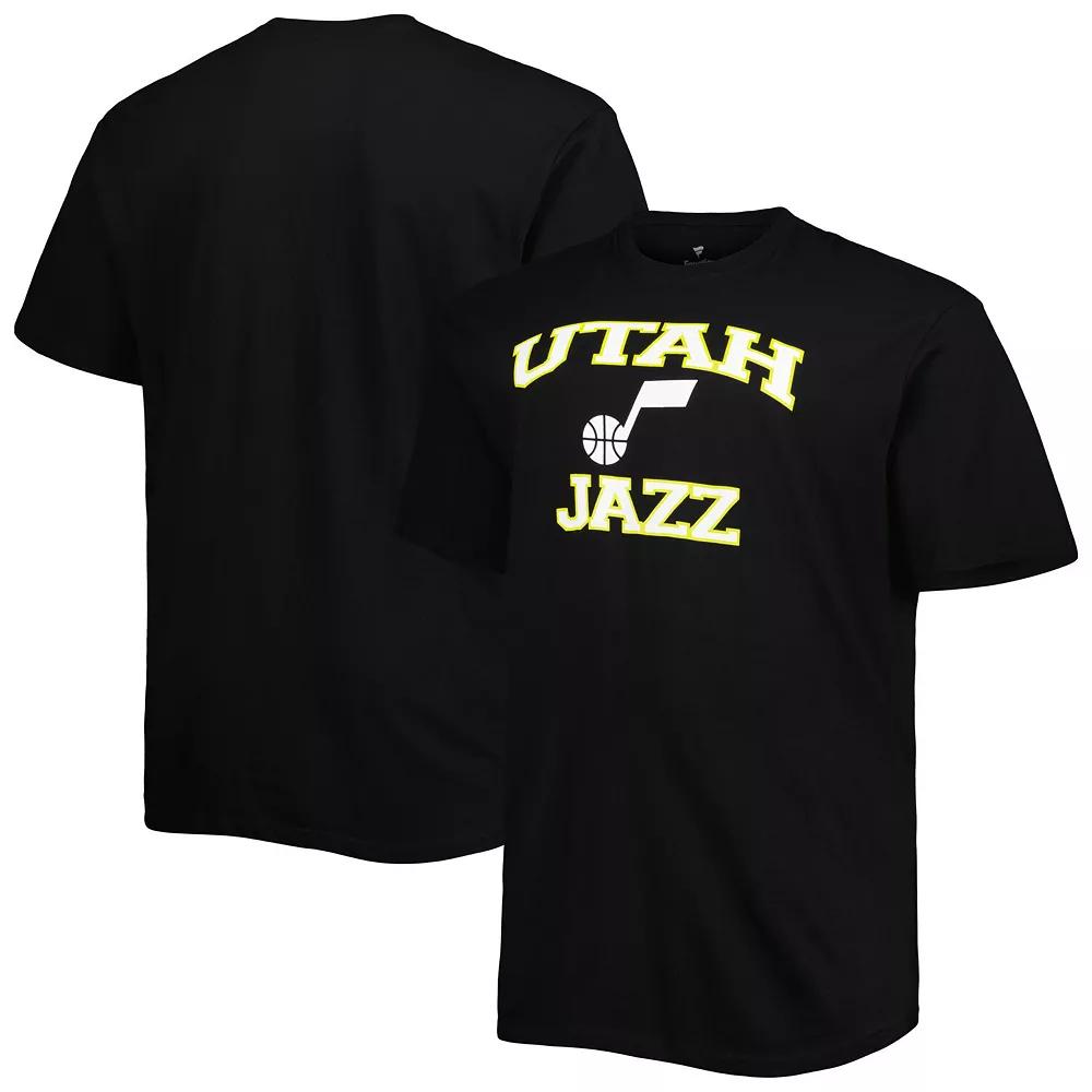 Men's Black Utah Jazz Big & Tall Heart & Soul T-Shirt,  Product Image