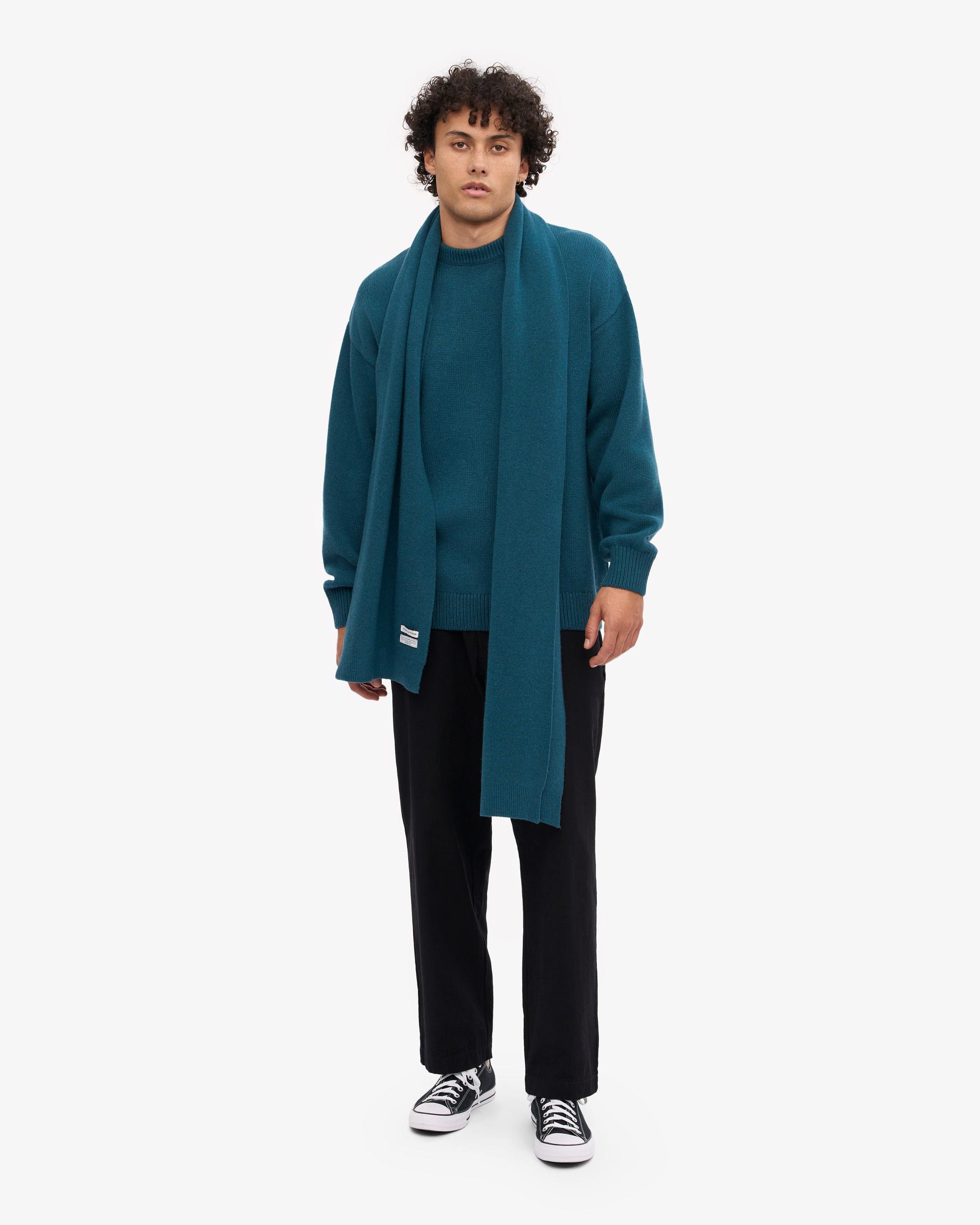 Merino Wool Scarf - Oxblood Red Product Image