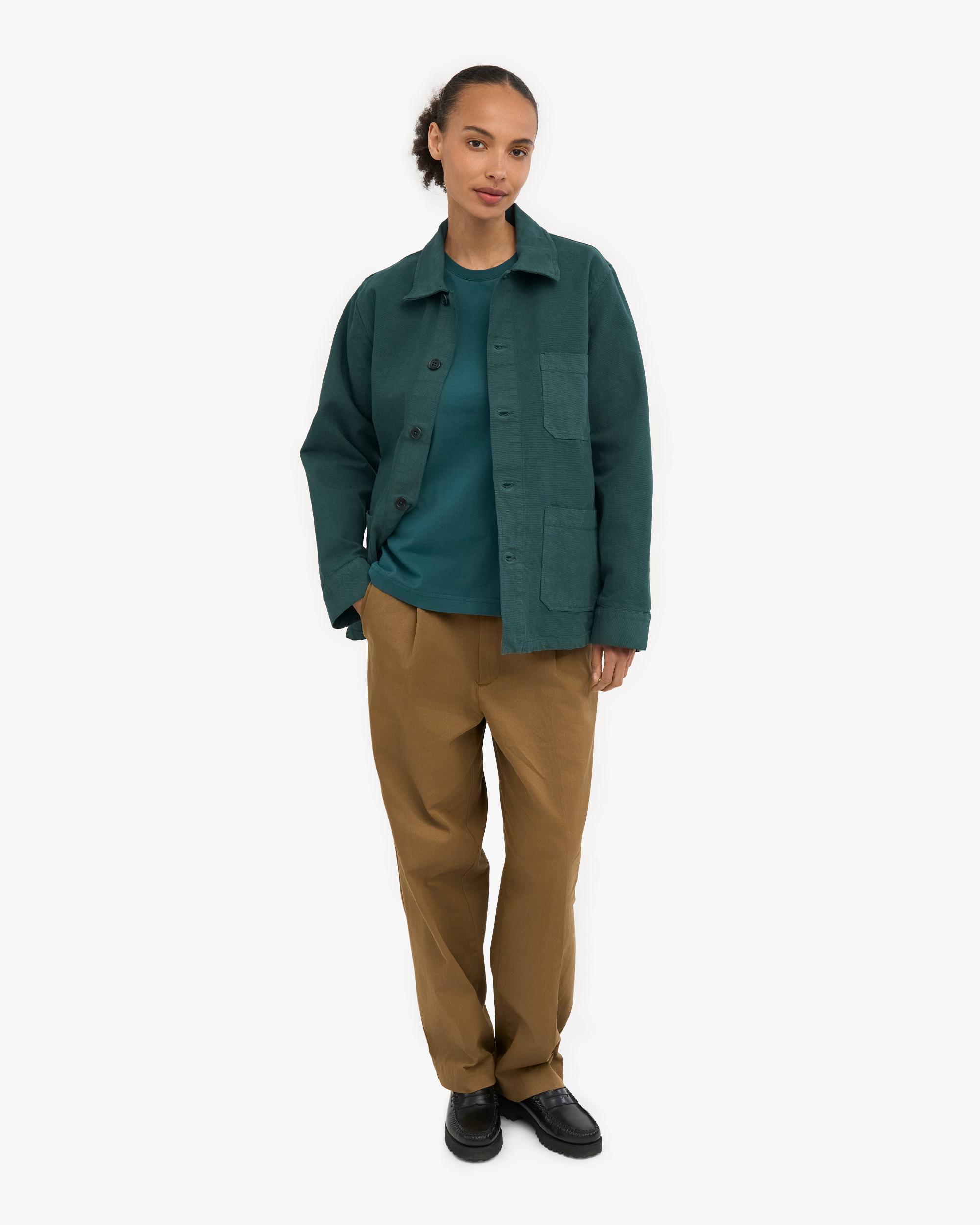 Organic Workwear Jacket - Dusty Olive Product Image