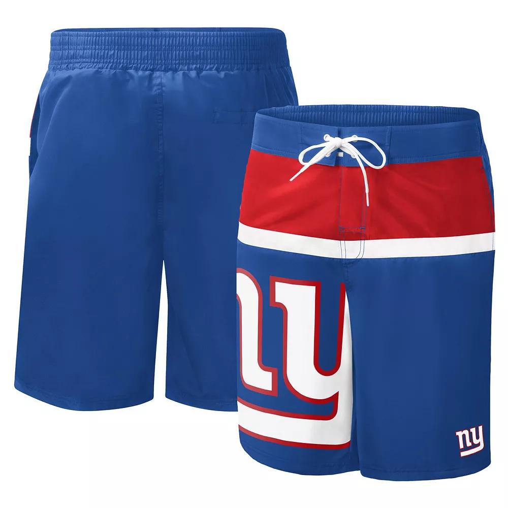Men's G-III Sports by Carl Banks Royal New York Giants Sea Wind Swim Trunks,  Product Image