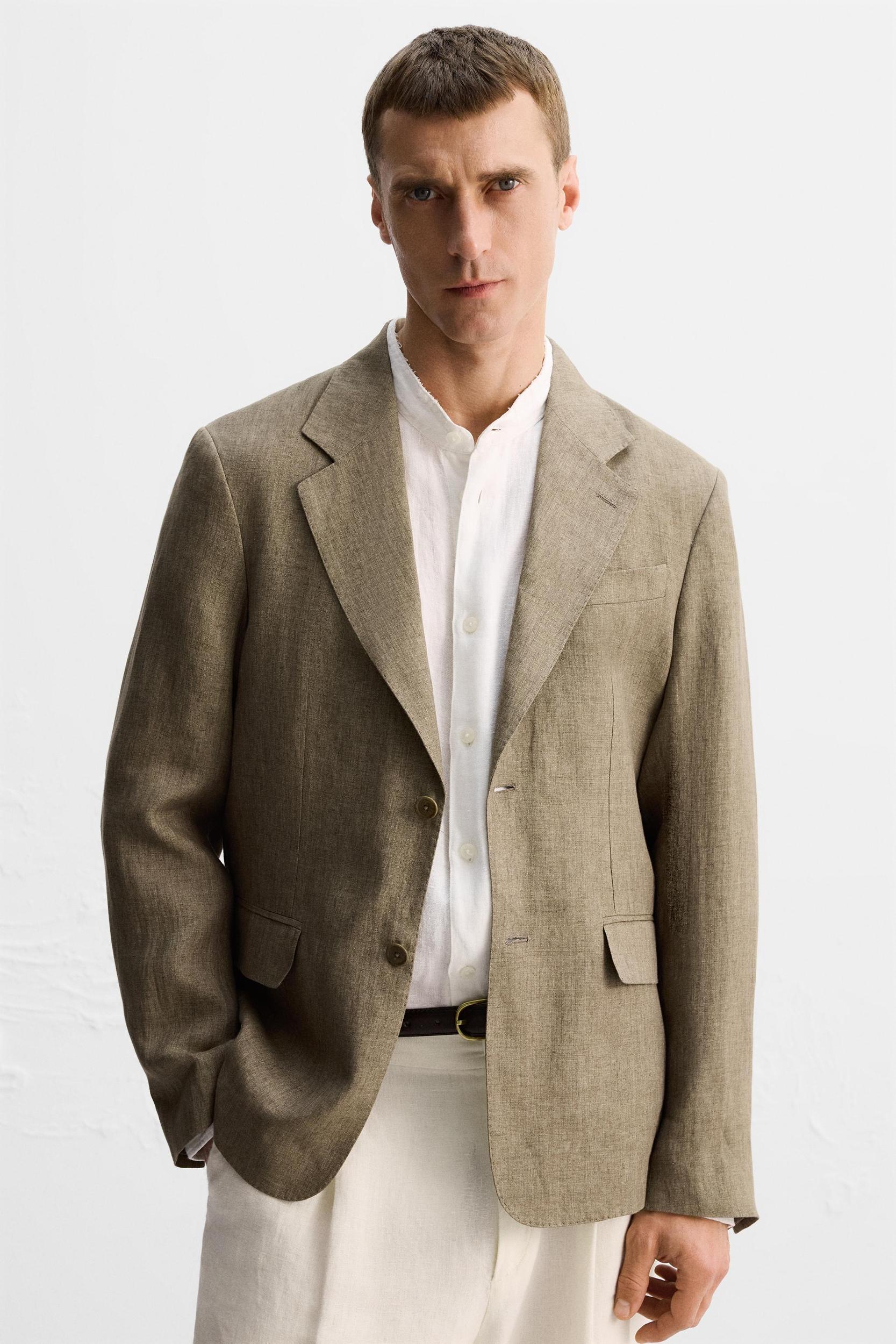 LIMITED EDITION 100% LINEN SUIT BLAZER Product Image