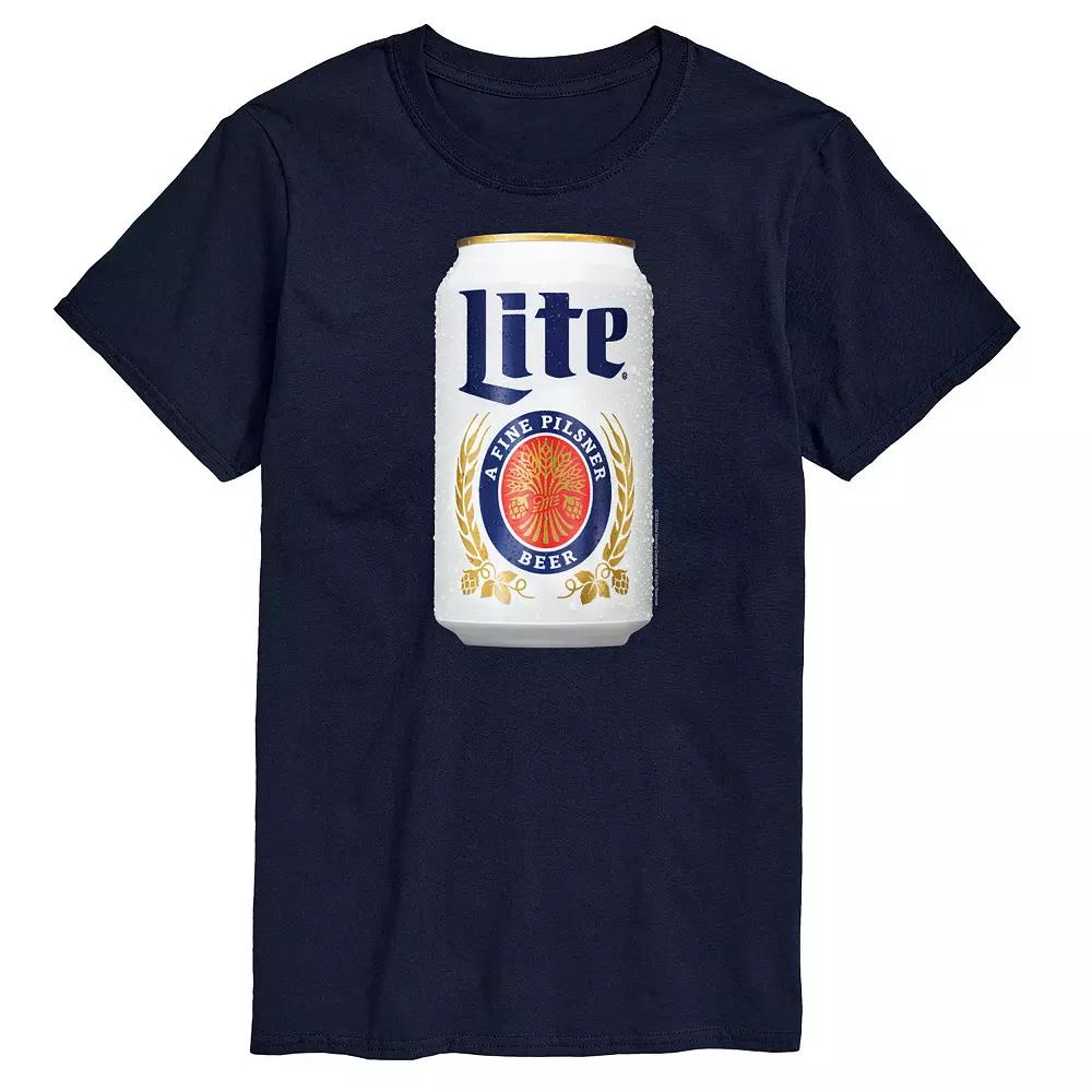 Big & Tall Miller Lite Can Graphic Tee, Men's,  Product Image