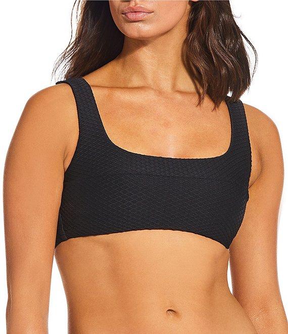 Alex Marie Diamond Textured Mid Rise Hipster Swim Bottom Product Image