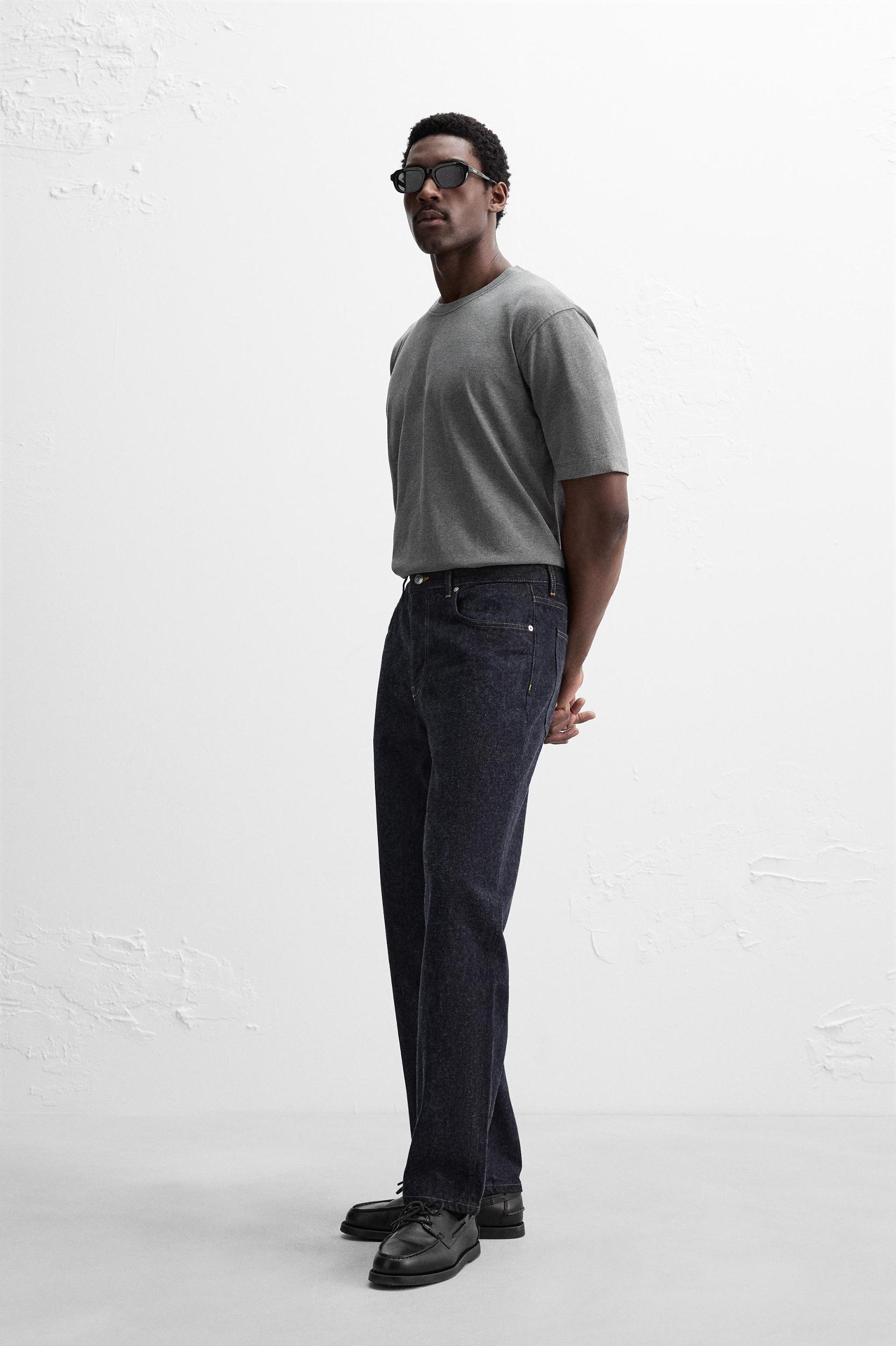 BRUSHED STRAIGHT FIT JEANS Product Image