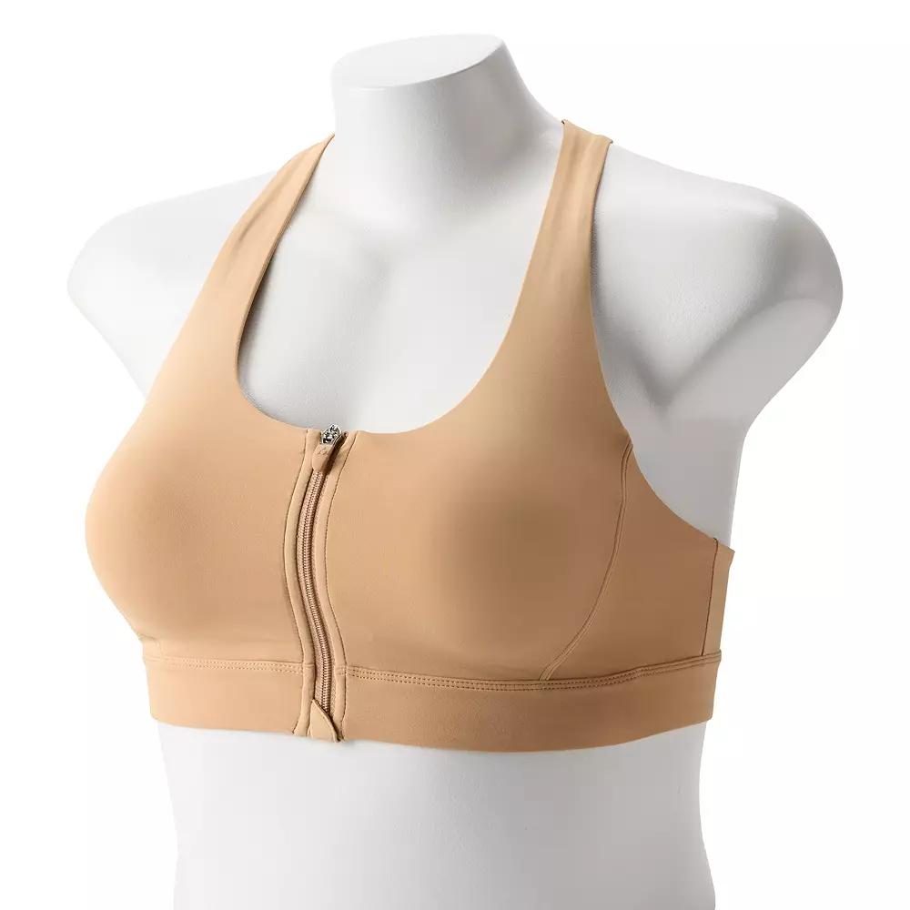 Women's Tek Gear® Ultrastretch Medium Support Sports Bra, Size: Large, Mini Latte Product Image