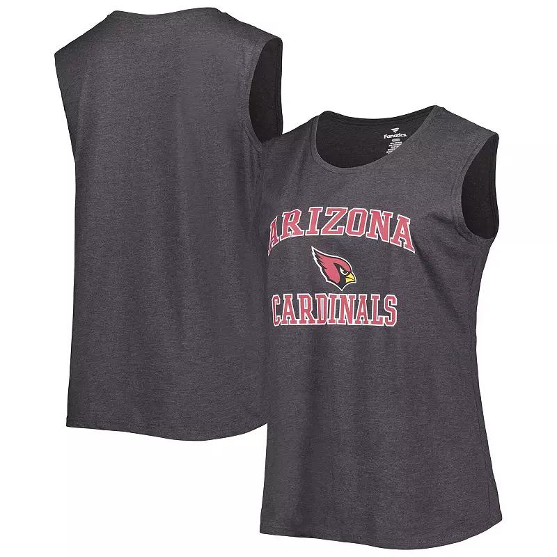 Women's Fanatics Branded Heather Charcoal Arizona Cardinals Plus  Product Image