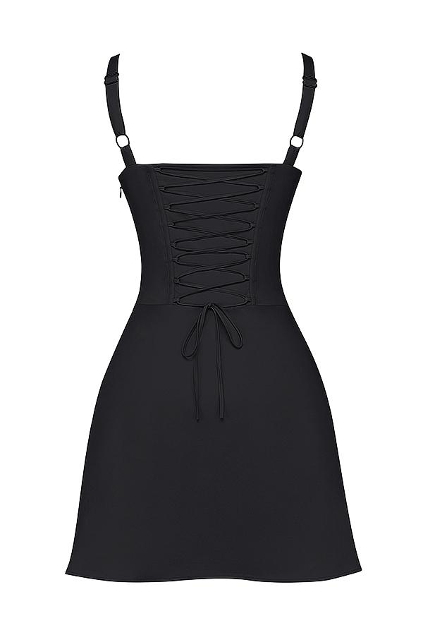 Carlotta  black corset mini dress Product Image