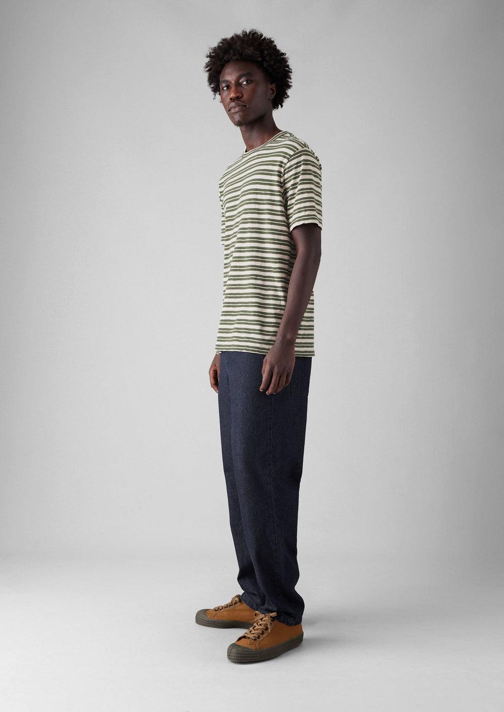 Norv Denim Tapered Pants | Dark Indigo Product Image