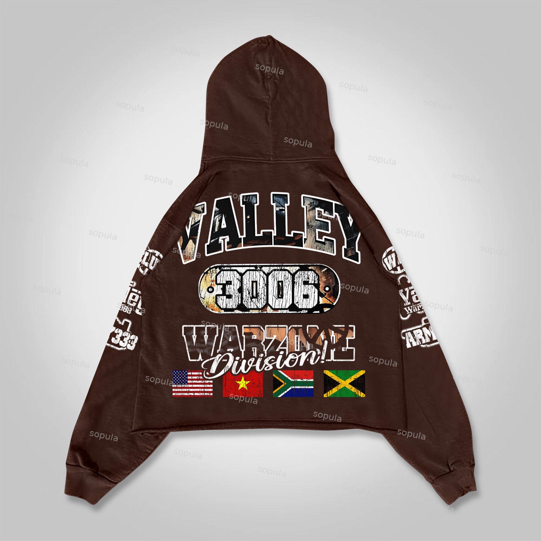 Sopula Men's Warzone Graphic Cropped Hoodie Product Image