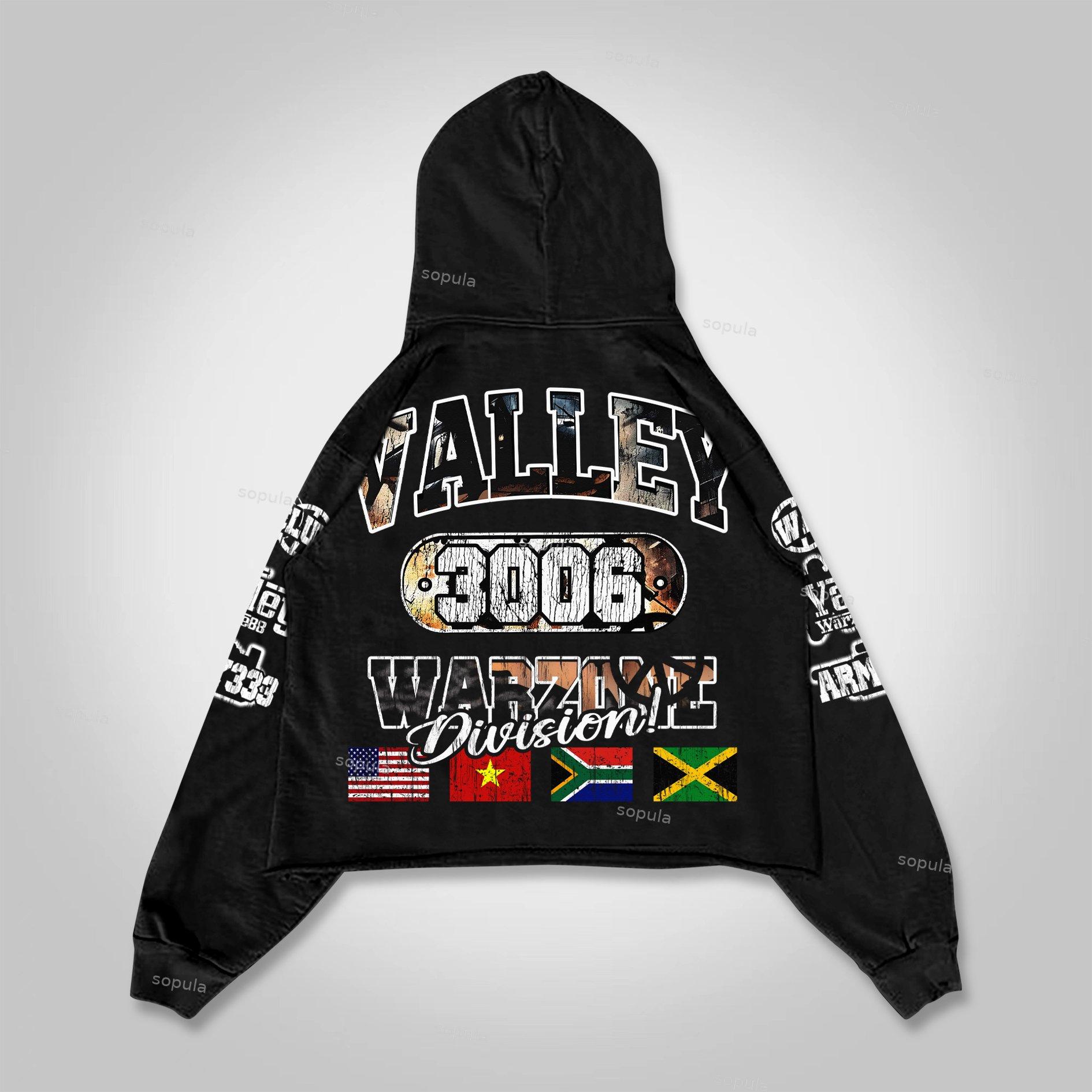 Sopula Men's Warzone Graphic Cropped Hoodie Product Image