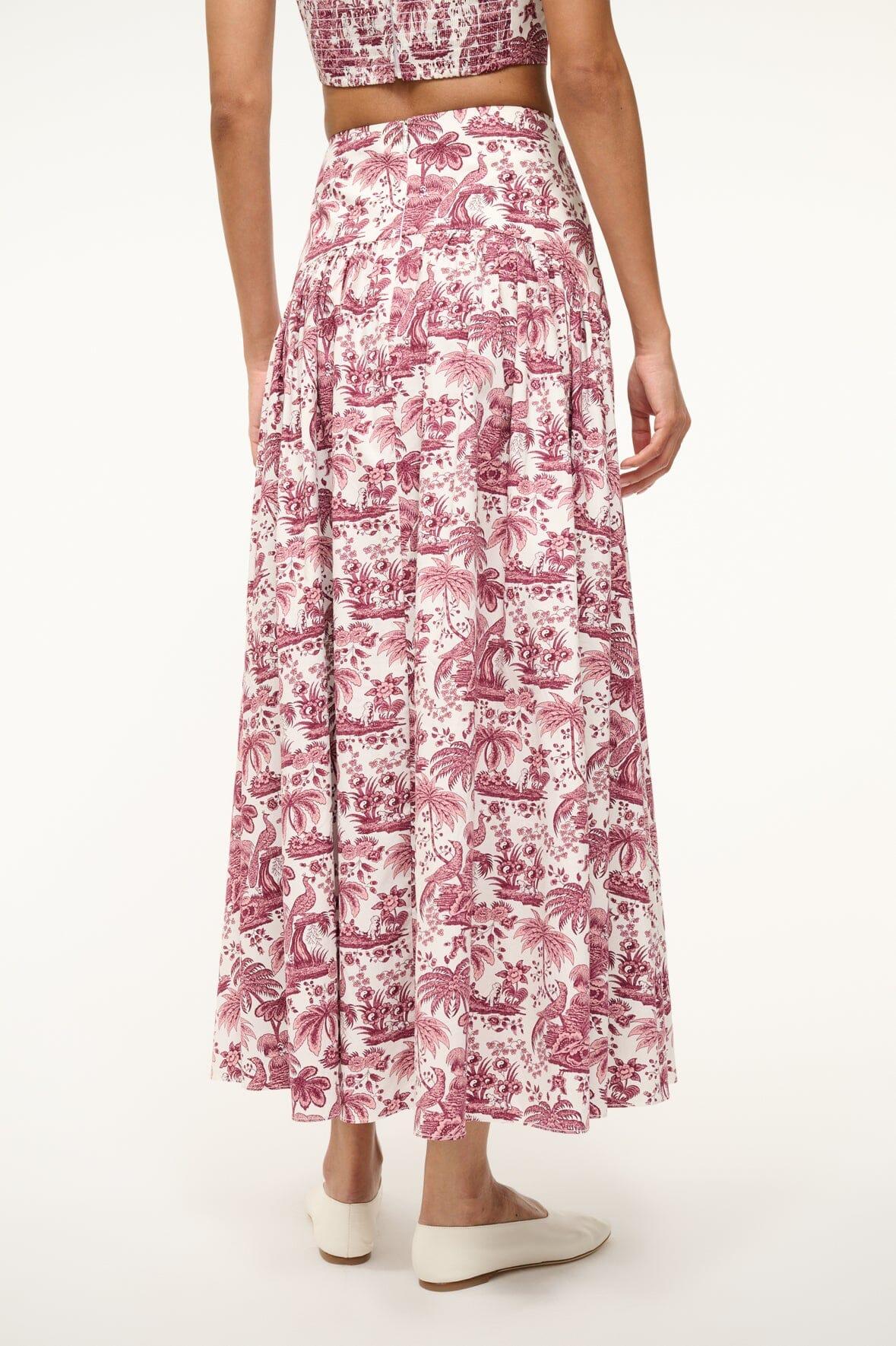 PROCIDA SKIRT | BORDEAUX TOILE Product Image