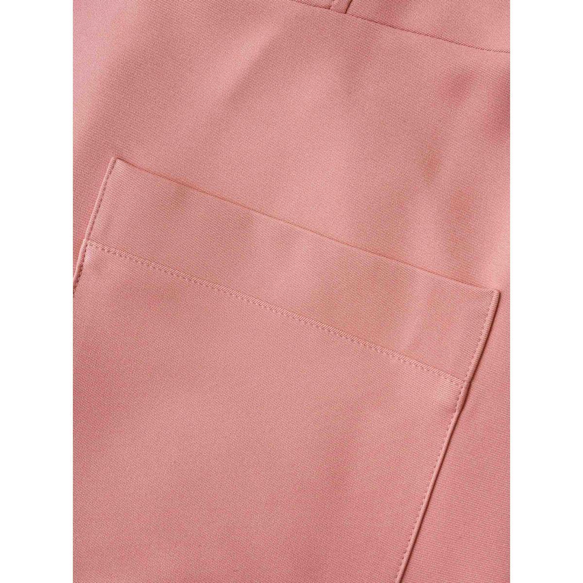 Plus Size Sleeveless Chest Flaps Midi Dress Crepe Women Cocktail Belted Party Curvy Bloomchic 30/6X Product Image