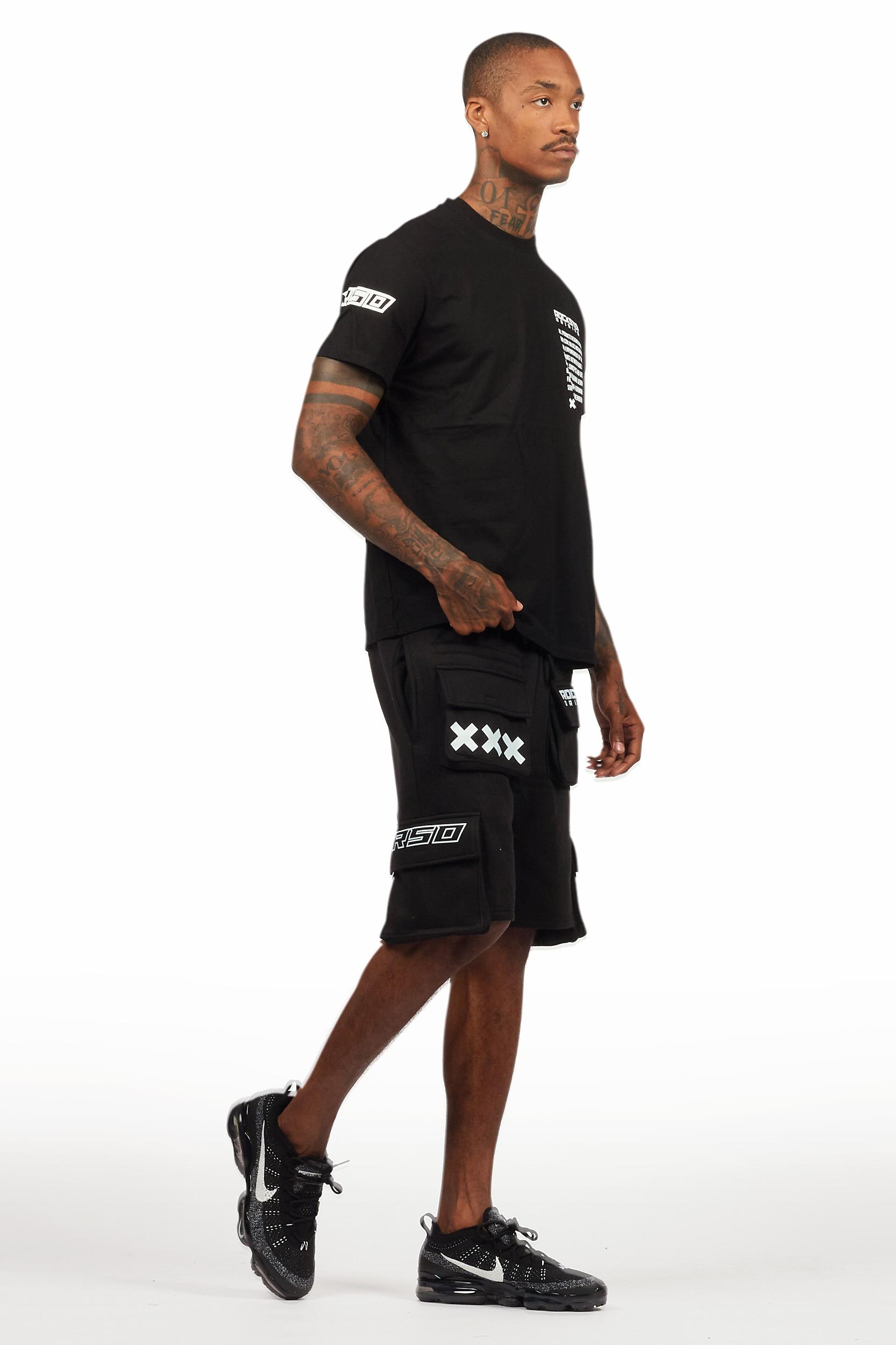 Jash Black/White Short Set Male Product Image