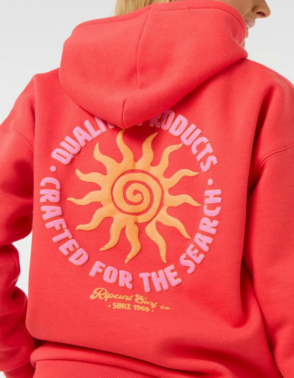 RIP CURL Cala Band Womens Hoodie - RED Product Image