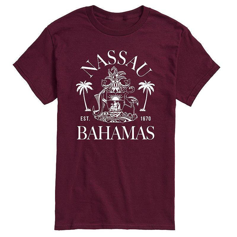 Men's Nassau Bahamas Crest Graphic Tee,  Product Image