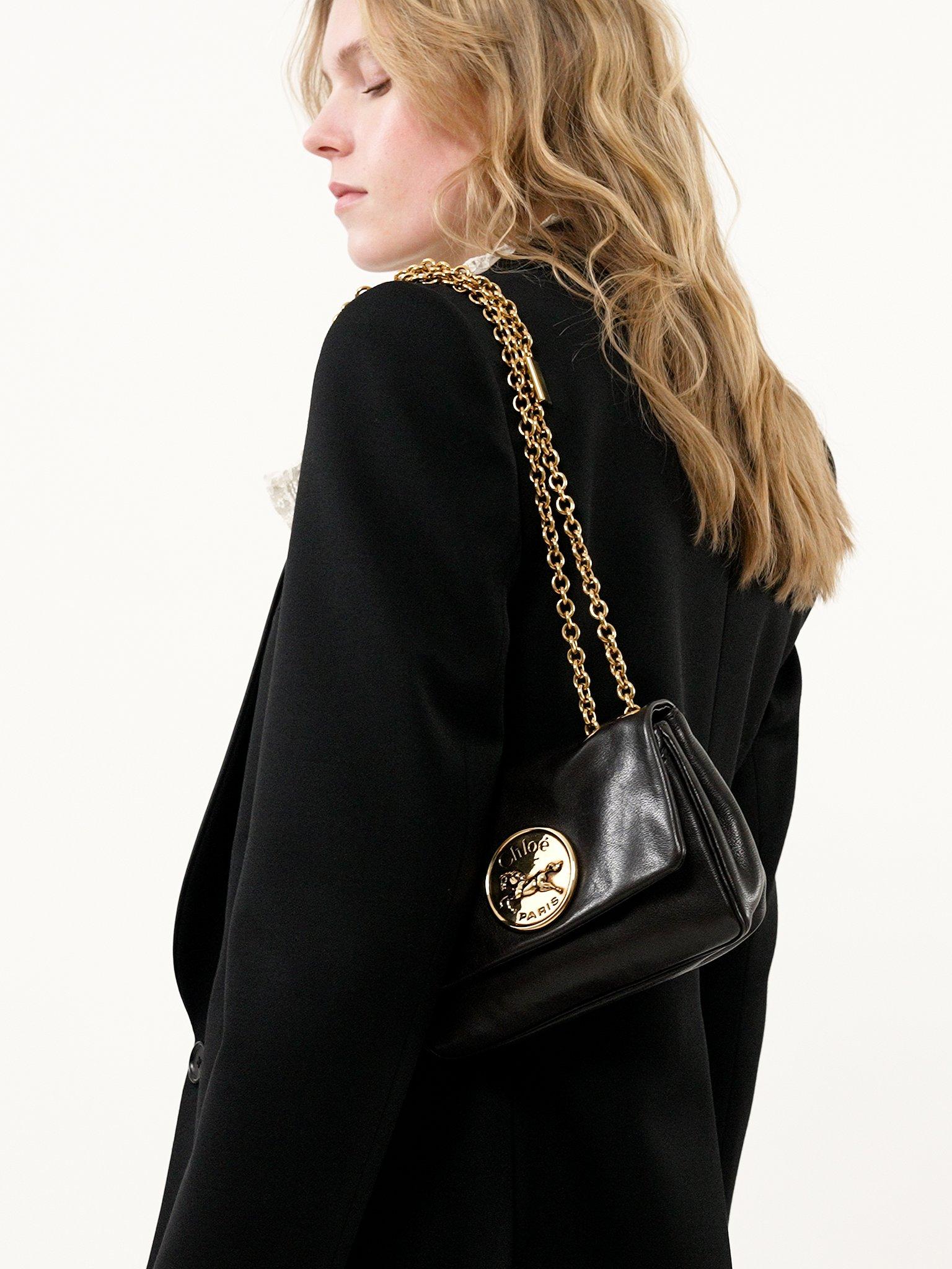 Small Chloé Heritage shoulder bag in grained leather Product Image