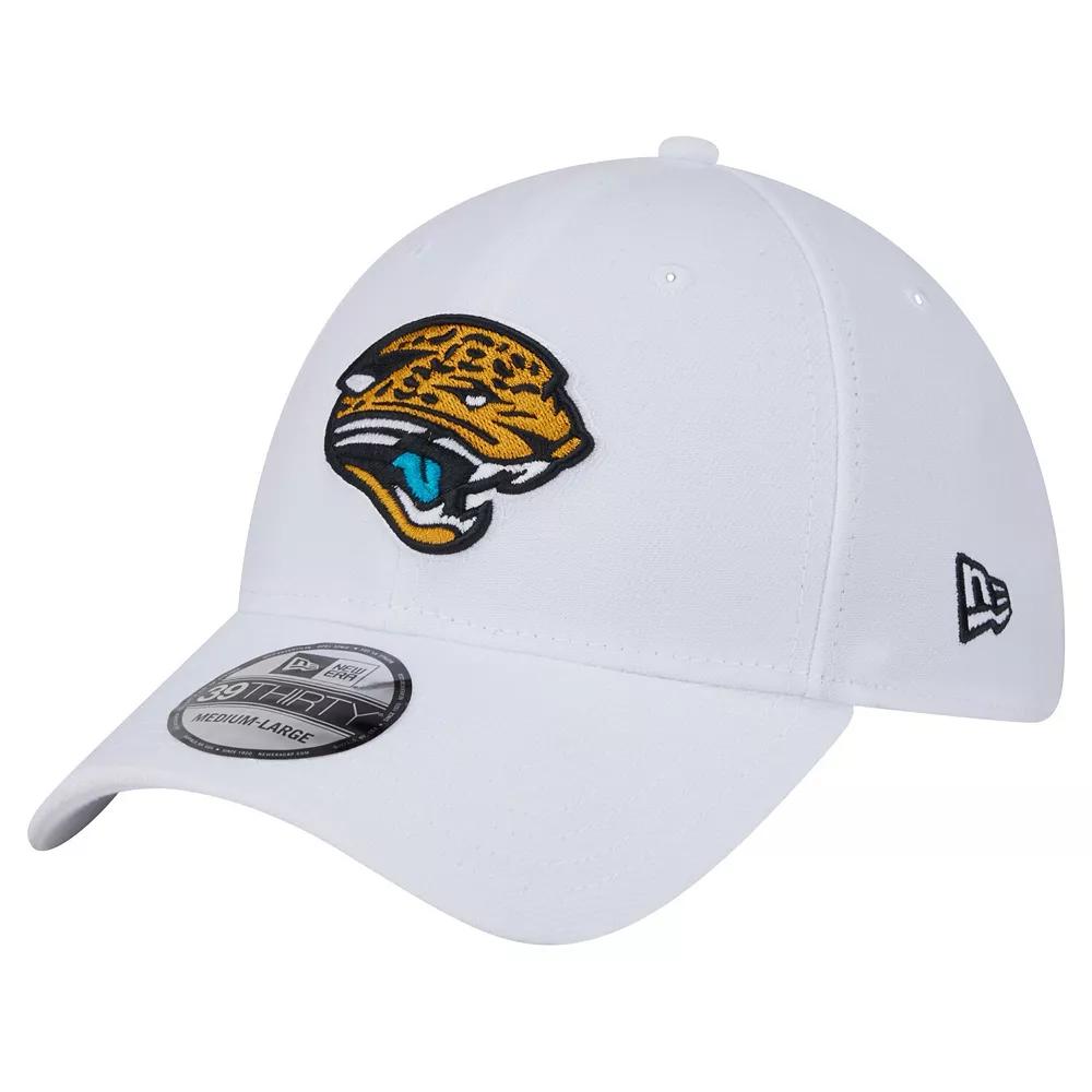 Men's New Era White Jacksonville Jaguars Throwback 39THIRTY Flex Hat,  Product Image