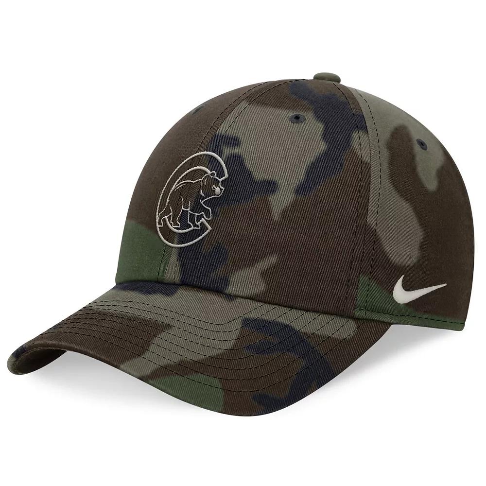 Men's Nike Camo Seattle Mariners Club Adjustable Hat, Size: Medium/Large, Green Product Image