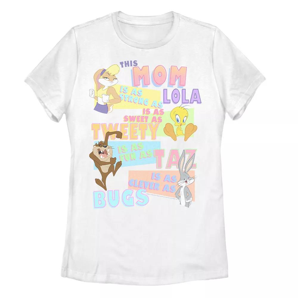 Juniors' Looney Tunes Mom Attributes Group Graphic Tee, Women's,  Product Image