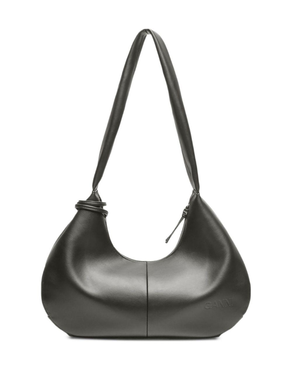 logo-tag leather shoulder bag Product Image