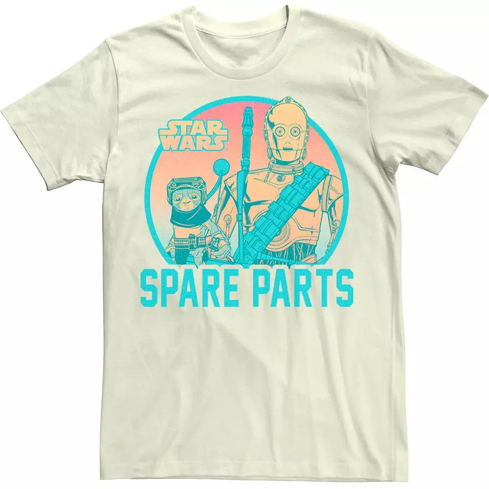 Men's Star Wars: The Rise Of Skywalker Babu Frik C-3PO Spare Parts Tee,  Product Image