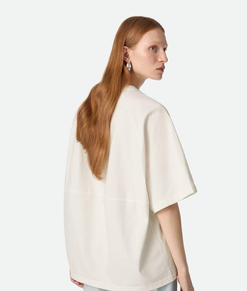 Women's Soft Cotton Jersey T-Shirt in Chalk Product Image