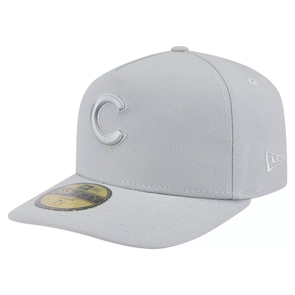 Men's New Era Gray Chicago Cubs Colorpack 59FIFTY Fitted Hat,  Product Image