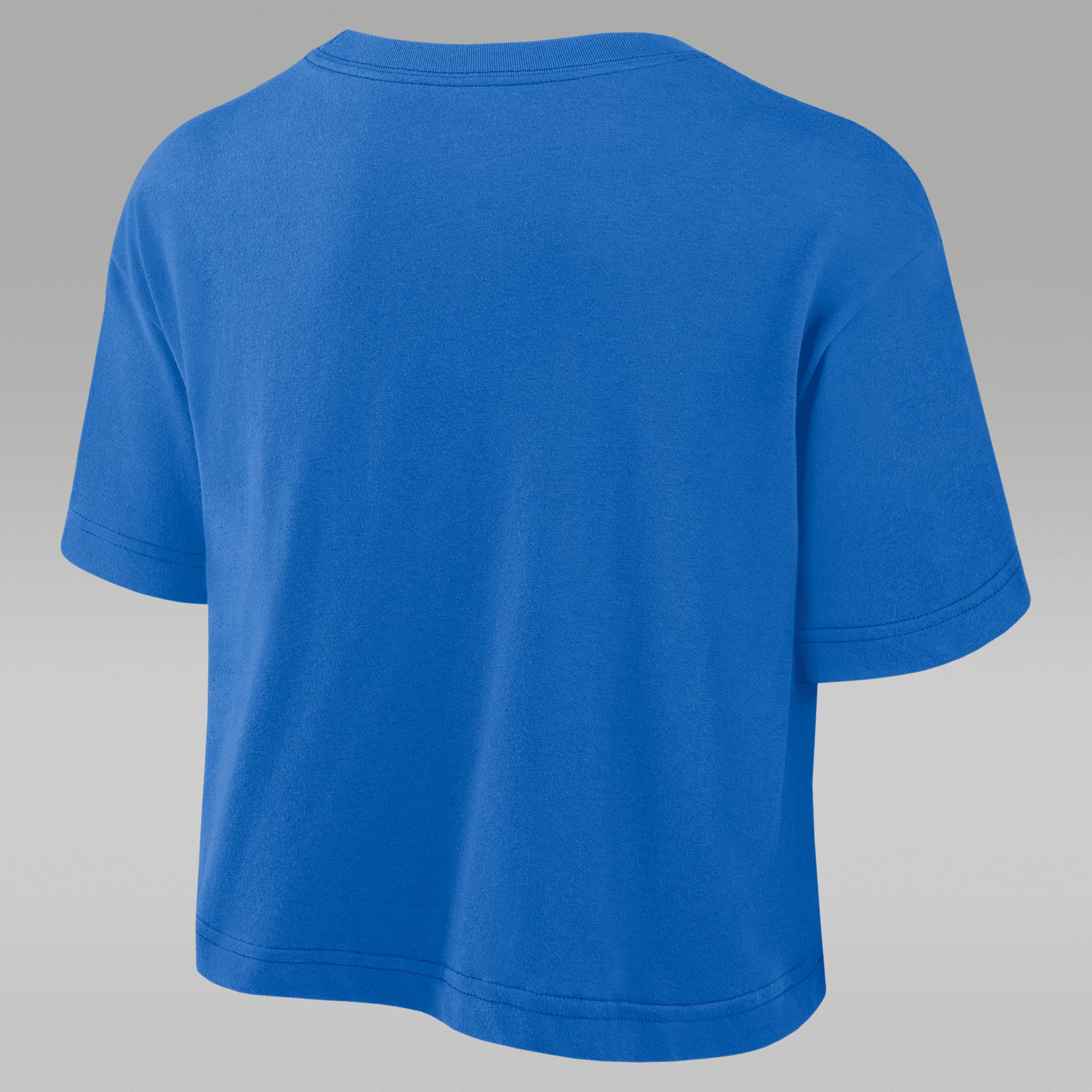 Womens UCLA Athletic Prep Arch Jordan Brand Dri-FIT College Cropped T-Shirt | 0JD444UUCL-X0L Product Image