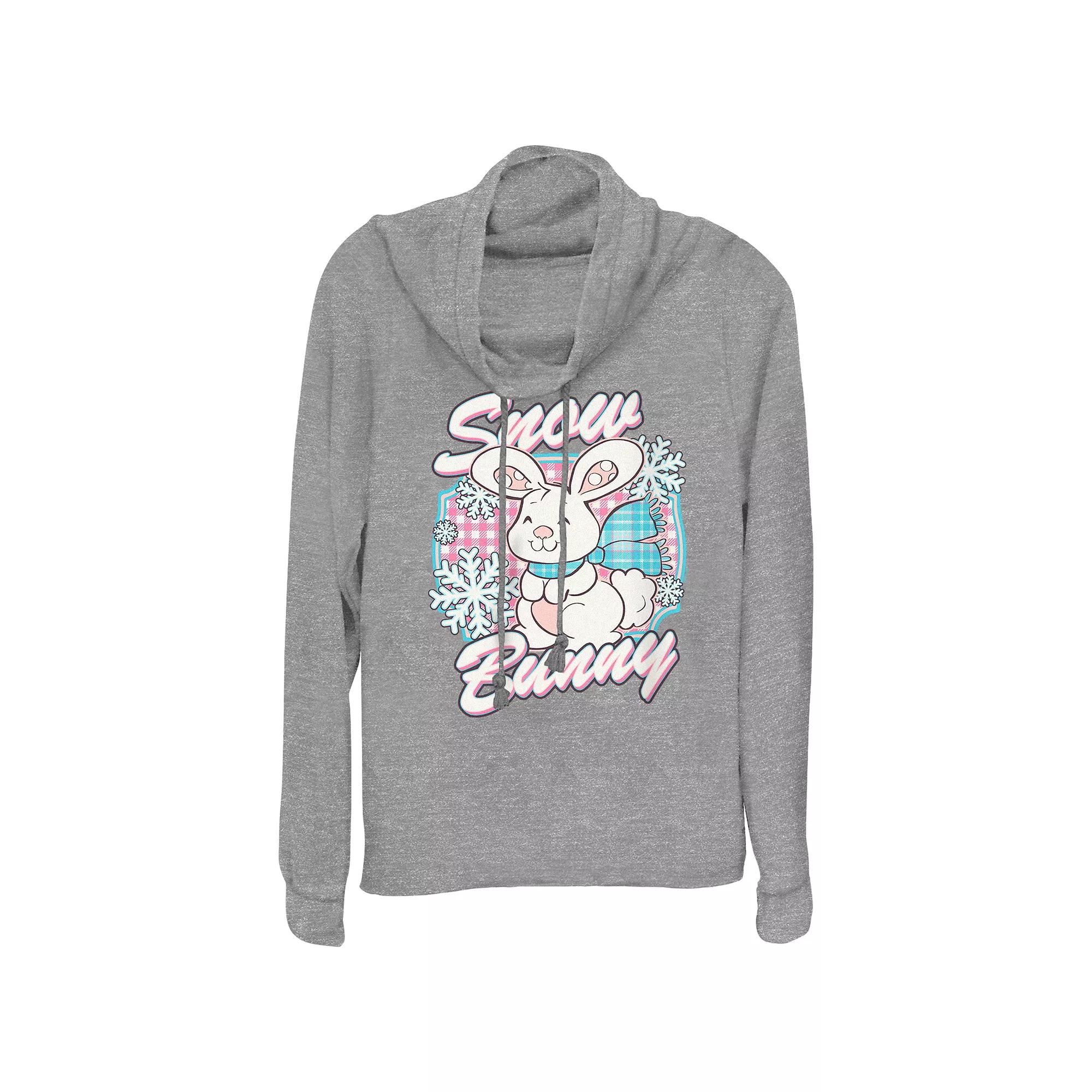 Women's Strawberry Shortcake Snow Bunny Cowlneck Graphic Lightweight Long Sleeve,  Product Image