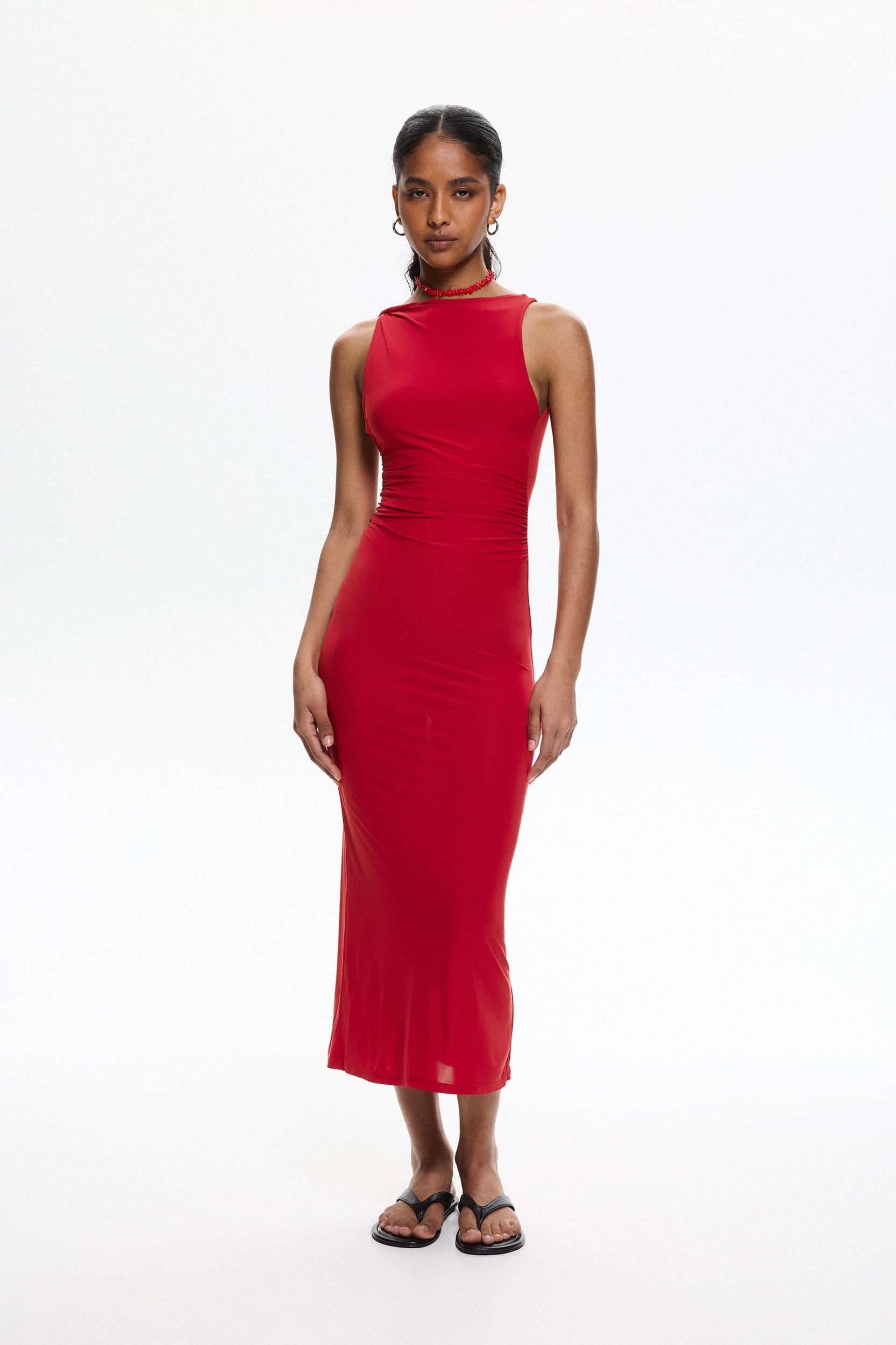 Fitted midi dress Product Image