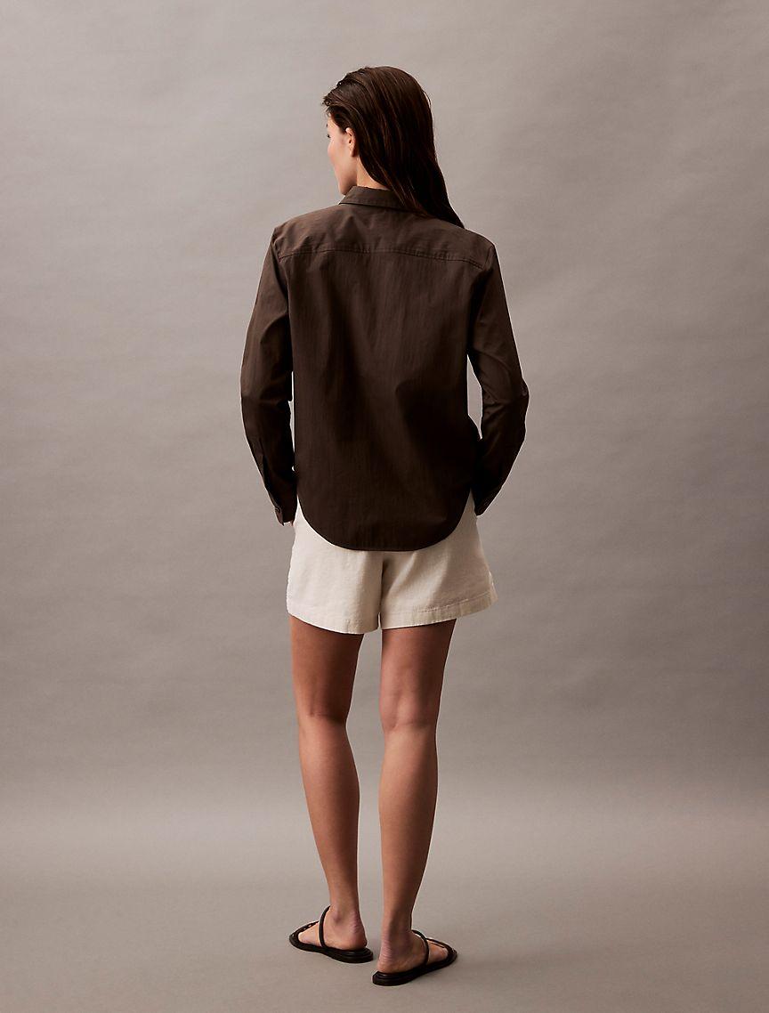 Linen Cotton Pull-On Shorts Product Image