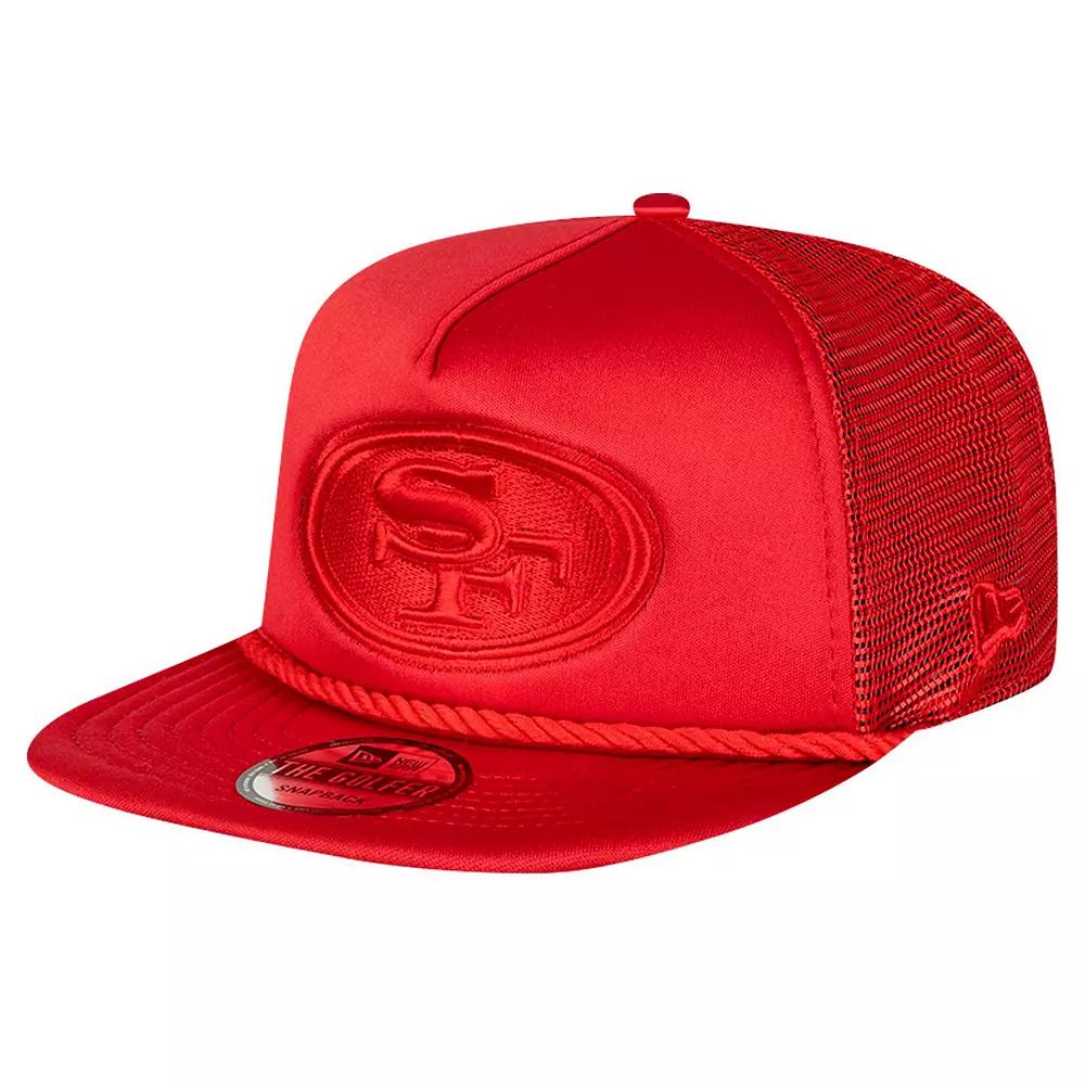 Men's New Era Scarlet San Francisco 49ers Active Tone Golfer Snapback Hat, Red Product Image