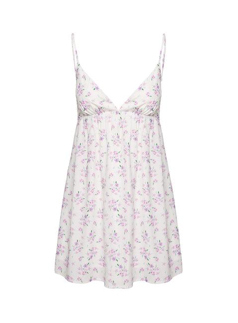 Koko Mini Dress Cream Floral Petite Product Image