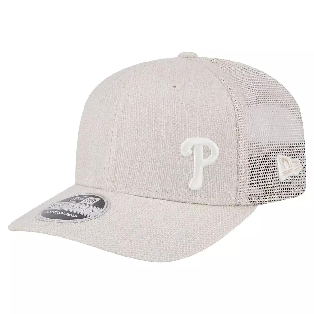 Men's New Era Light Beige Philadelphia Phillies Flawless 9SEVENTY Stretch-Snap Hat, Lt Bei Product Image