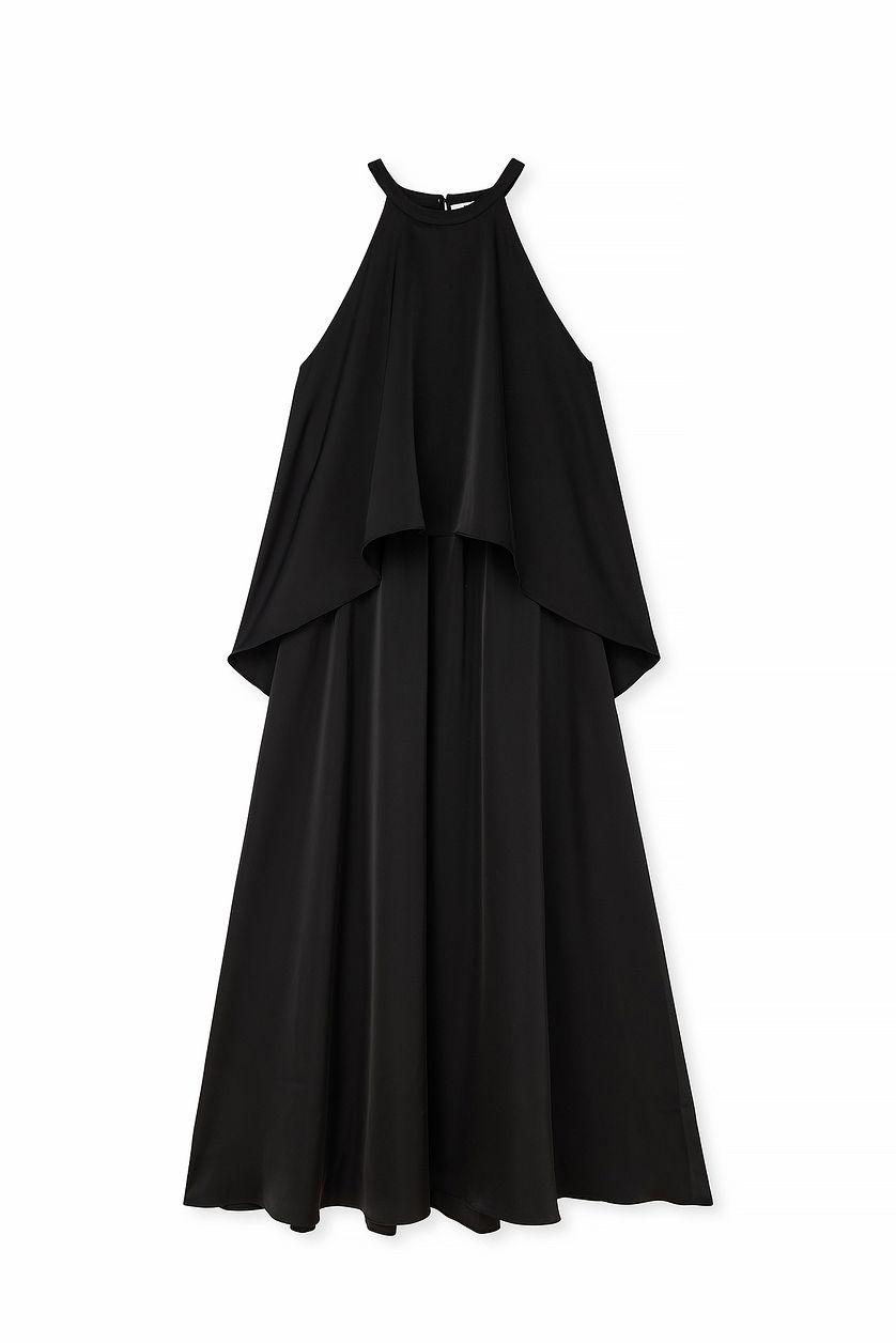 Satin Flowy Maxi Dress Product Image