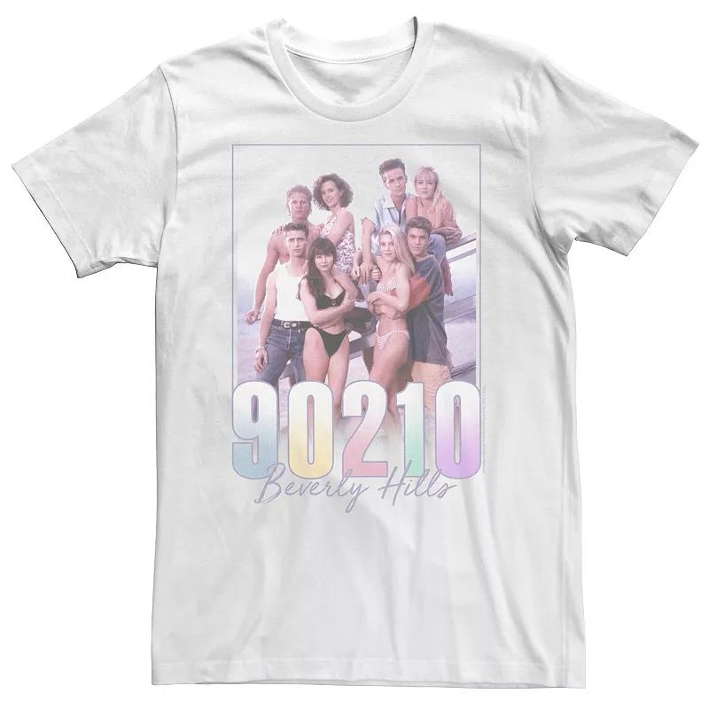 Big & Tall Beverly Hills 90210 Group Shot Pastel Poster Tee, Men's,  Product Image