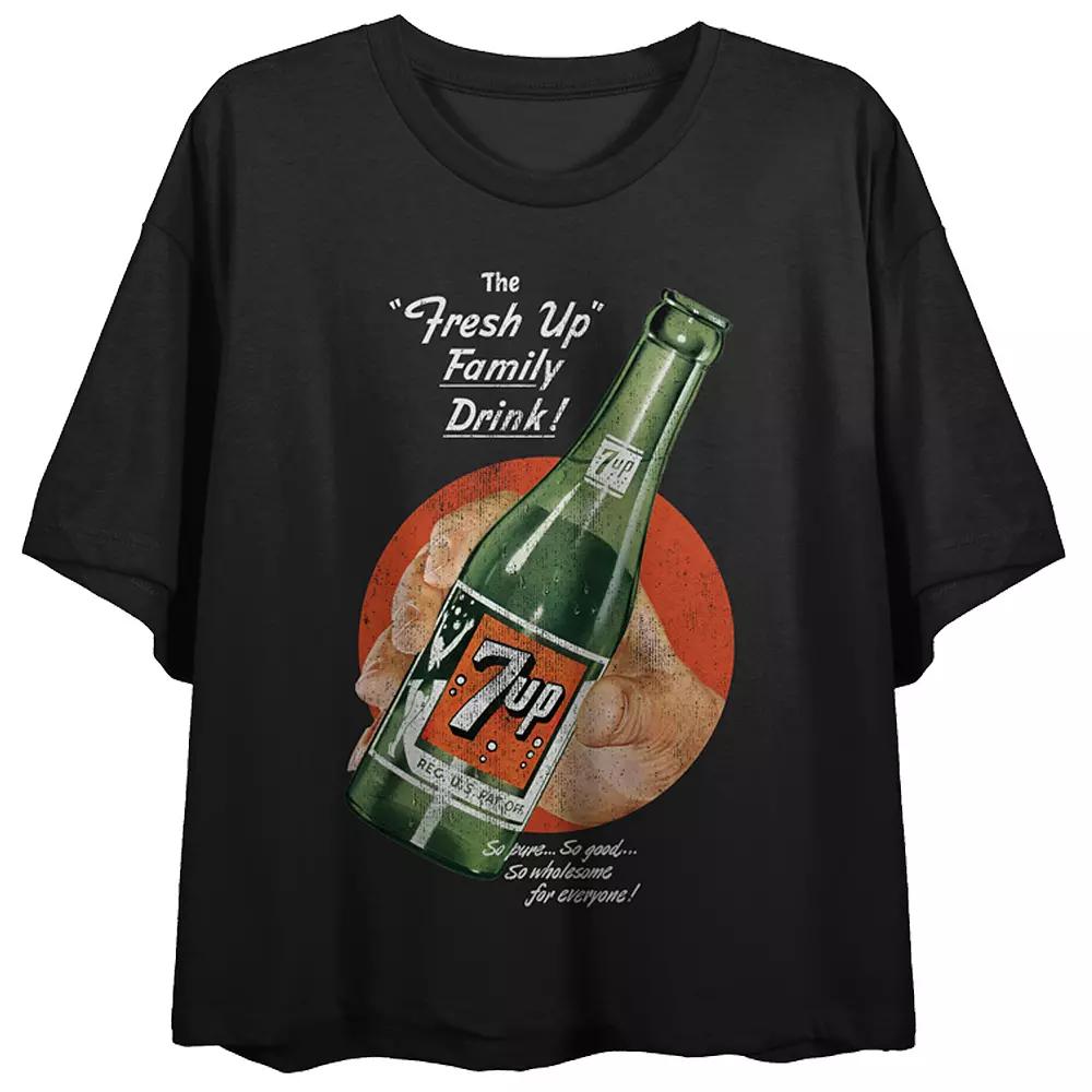 Juniors' 7UP The "Fresh Up" Family Drink Retro Flowy Graphic Tee, Women's,  Product Image