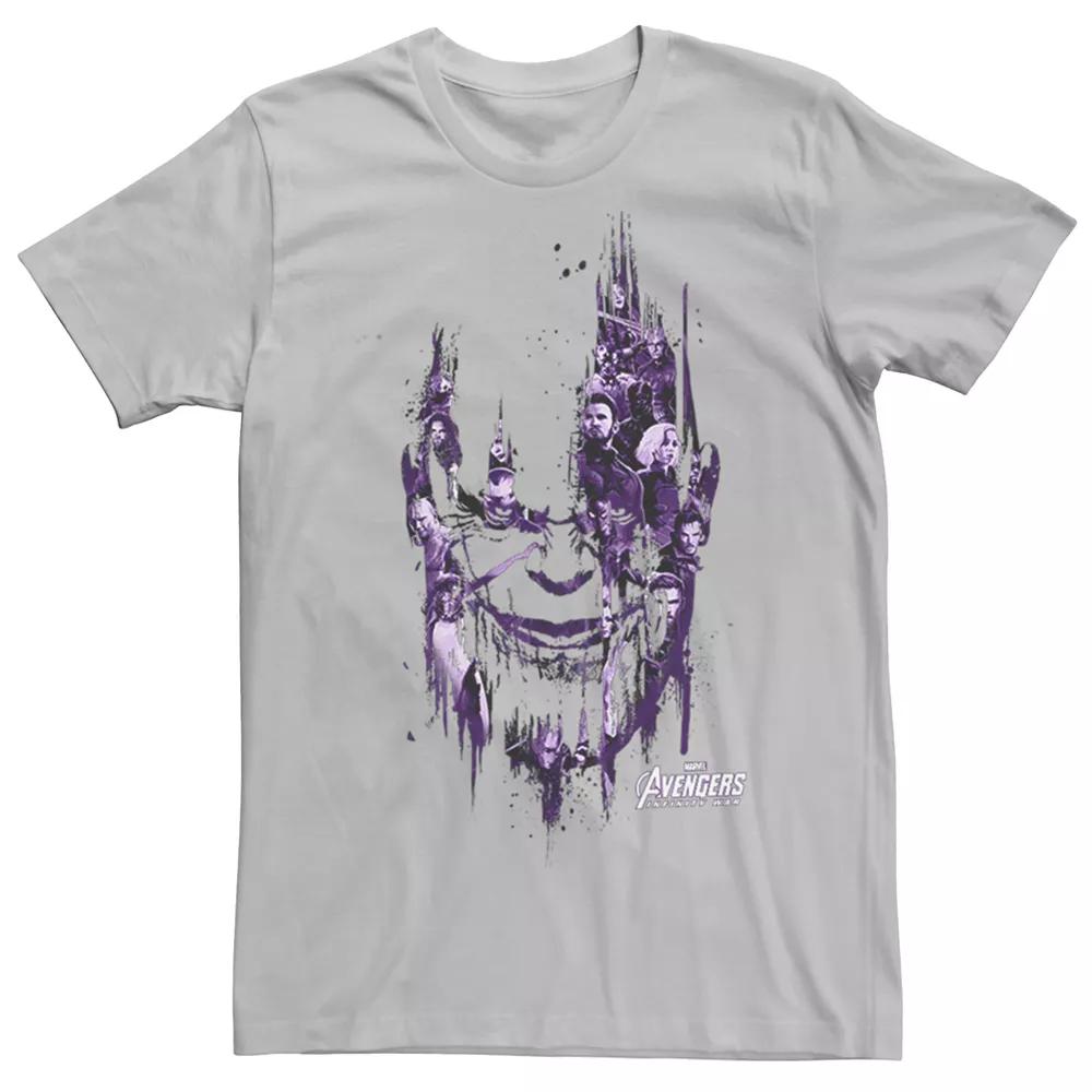 Men's Avengers Infinity War Thanos Face Splatter Tee,  Product Image