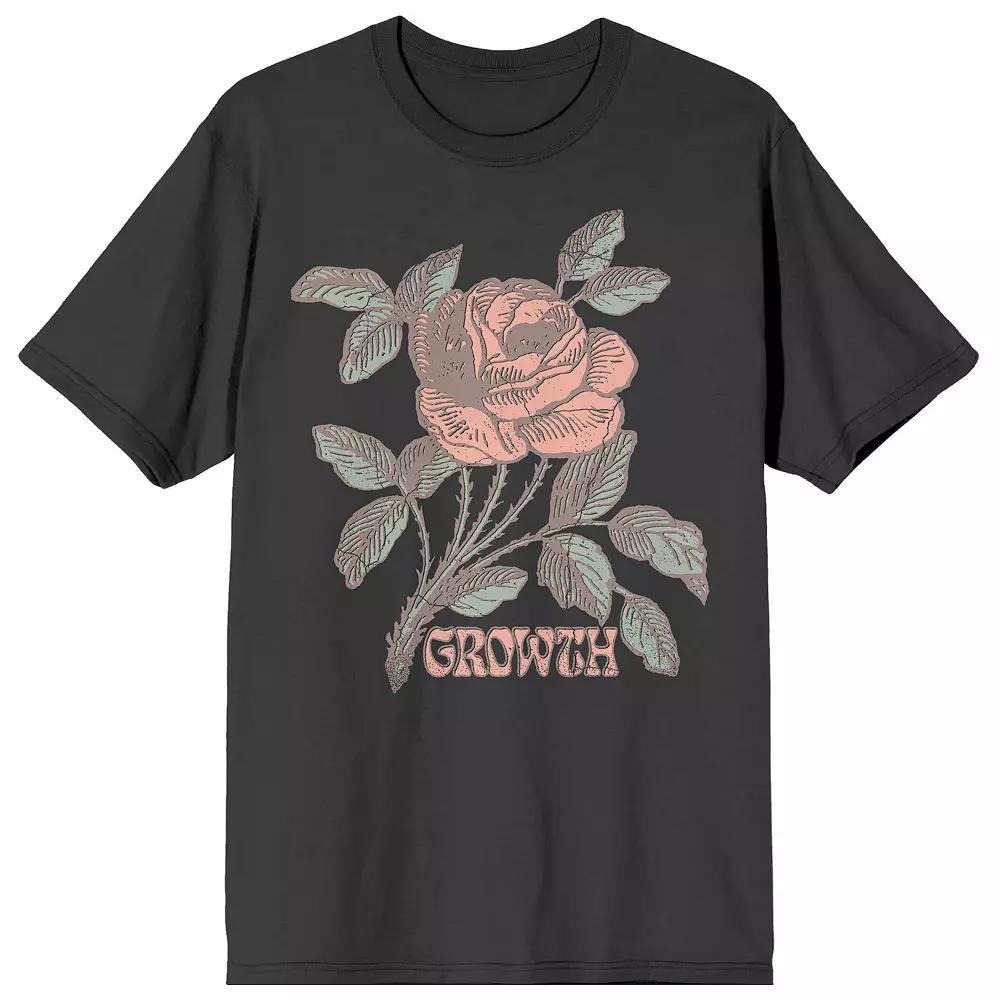 Men's Vintage Rose Positive Graphic Tee,  Product Image