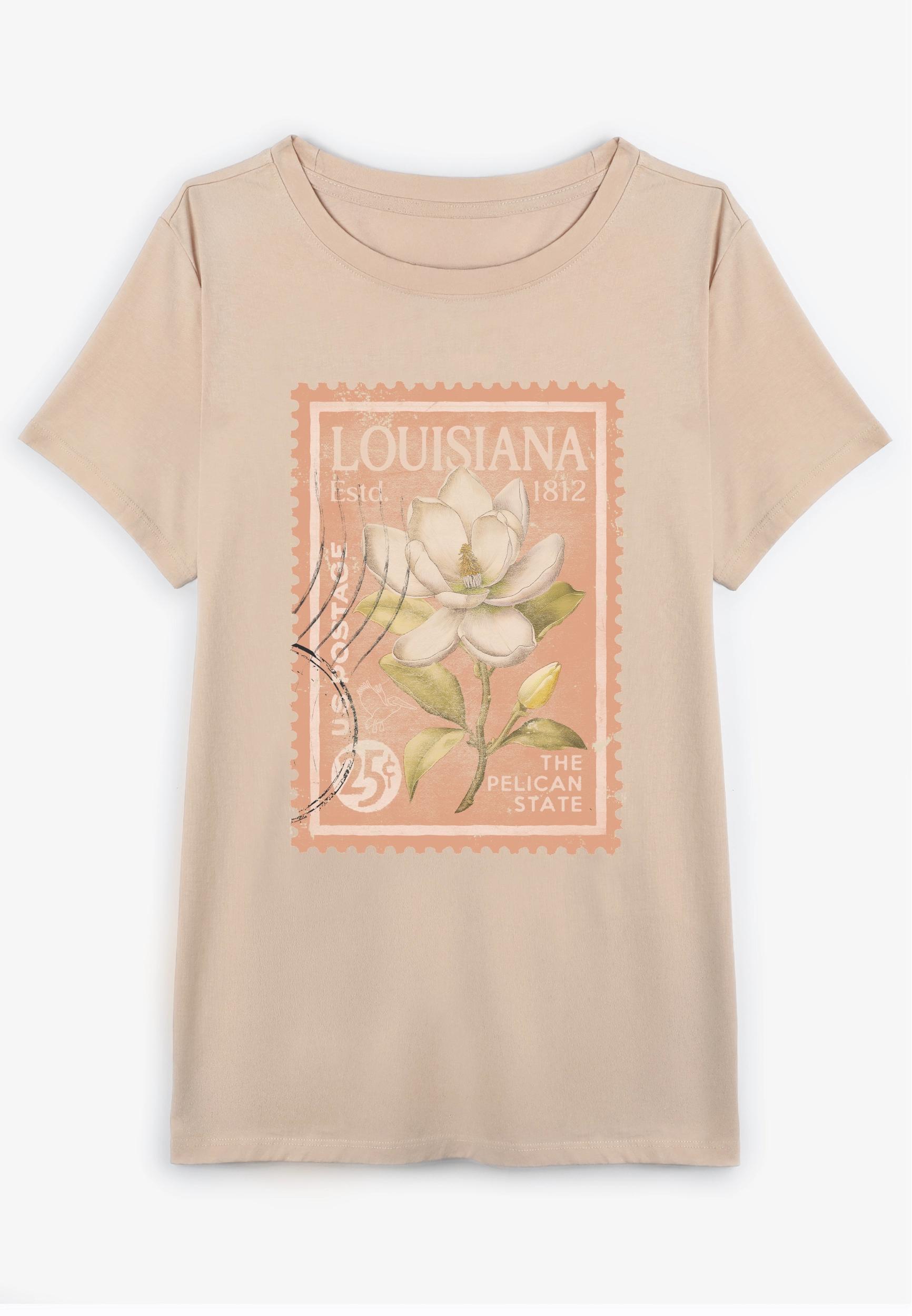 Maurices 4X Plus Size Womens State Stamp Classic Fit Graphic Tee Product Image